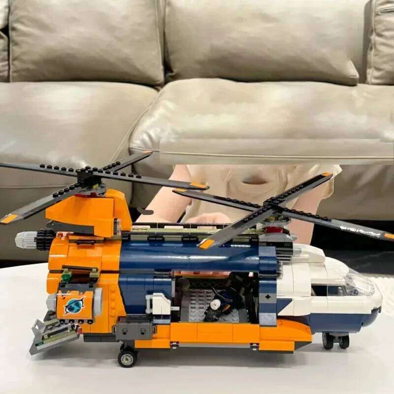 City Series Explorer Base Helicopter Creative Building Blocks Jungle Exploration Forest Adventure Kids Toys Gift Z260306