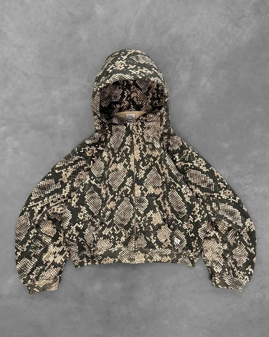 Harajuku Y2K Tracksuit Men Hip Hop Oversized Hoodies 2 Piece Set Retro Snake Pattern Sweatshirts Clothes for Men Streetwear 260227