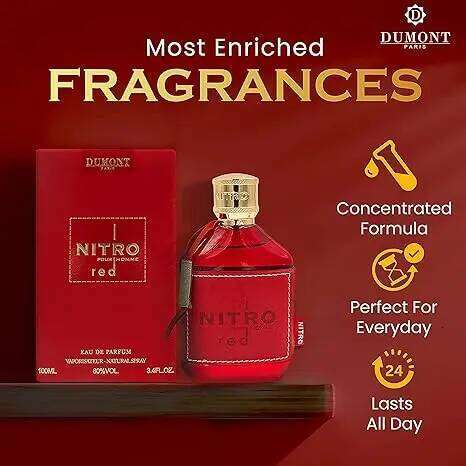 Nitro Red Dumont MEN Fragrance Middle Eastern Arabic Men's Women's Perfume Long-lasting 100ml 26H0306