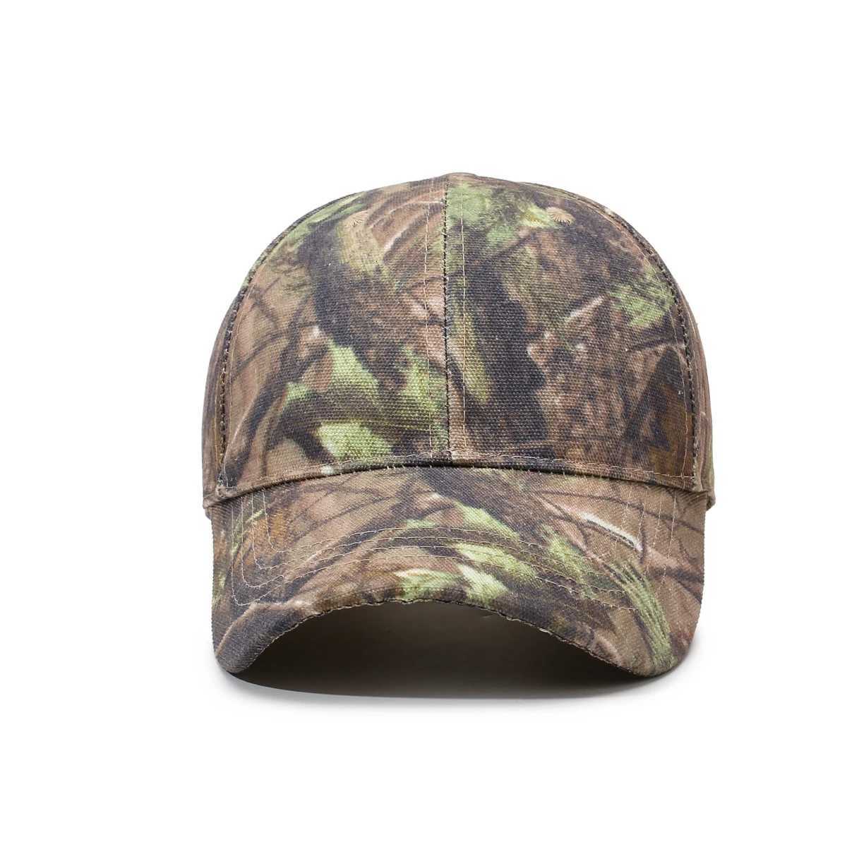 Baseball Cap with Leaf Jungle Camouflage Pattern for Outdoor Wilderness Hiking S260306