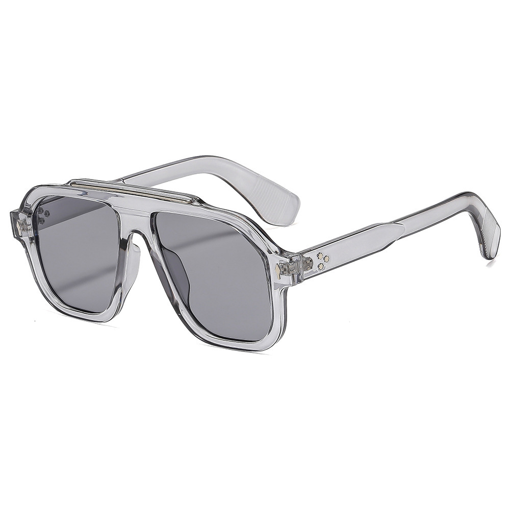 25 new high-end square frame fashion sun sunglasses men women, suitable for driving, fishing, cycling, and UV protection