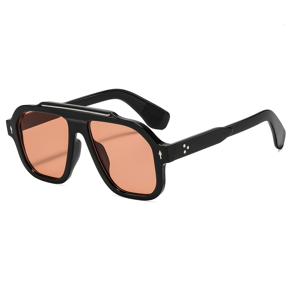 25 new high-end square frame fashion sun sunglasses men women, suitable for driving, fishing, cycling, and UV protection