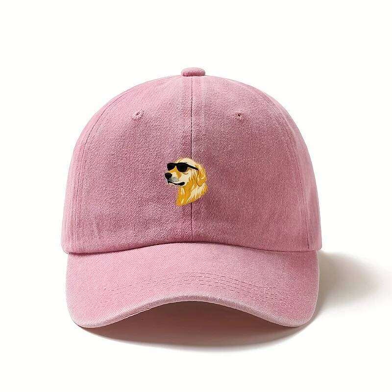 Wearing sunglasses, golden retriever printed baseball cap, a gift for dog lovers with multiple colors to choose from Y260304