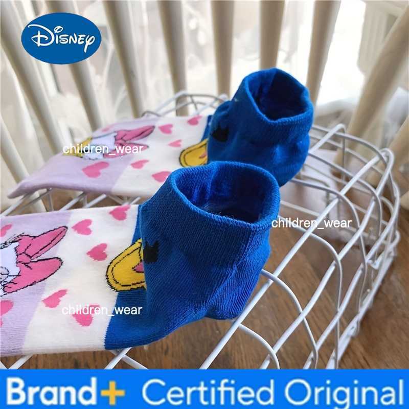 Disney 5 pairs Ankle Socks Cute Cartoon Character Socks for Women Mickey Pooh Chip Dale Casual Breathable Short Socks H260306