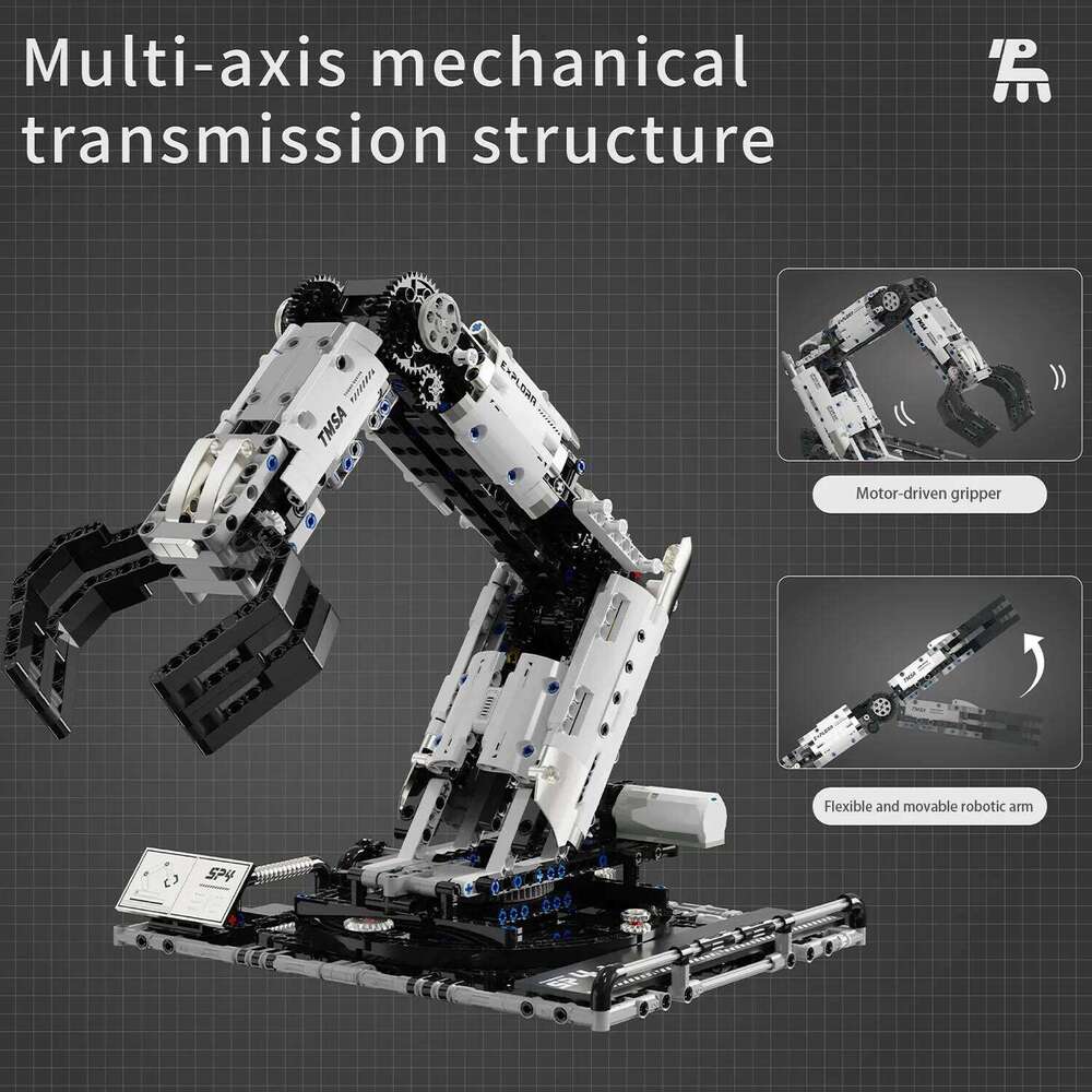 1029PCS Robotic Building Blocks Set Remote Mechanical Arm Model Bricks Desktop Decoration Diy Toys For Kids Holiday Gifts Z260305