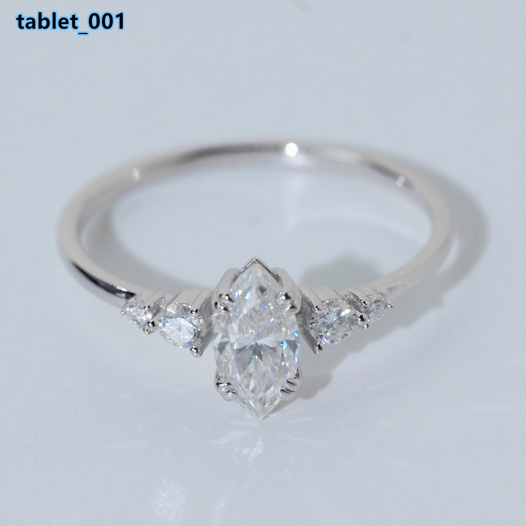 Luxury 12CT Vvs Lab Grown Diamond Custom Unique Engagement Rings Popular White Gold 925 Silver Engagement Ring Women Jewelry