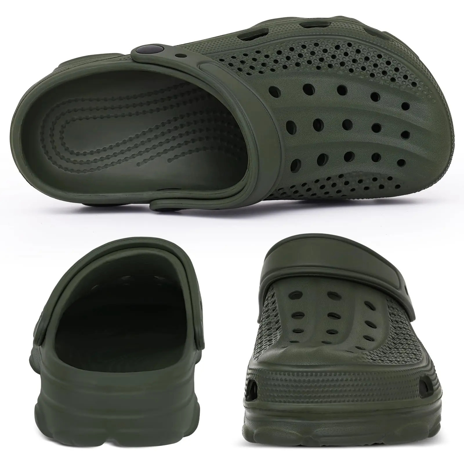 Comwarm Men Clogs Slippers Breathable Garden Sandals Non-Slip Comfort Beach Shoes Men Sandals Indoor Outdoor Casual Fishing Shoe 260304