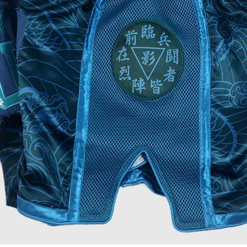 FLUORY Style Muay Thai Shorts Print Free Combat Mixed Martial Arts Boxing Training Match Pants Leisure Style X2603061