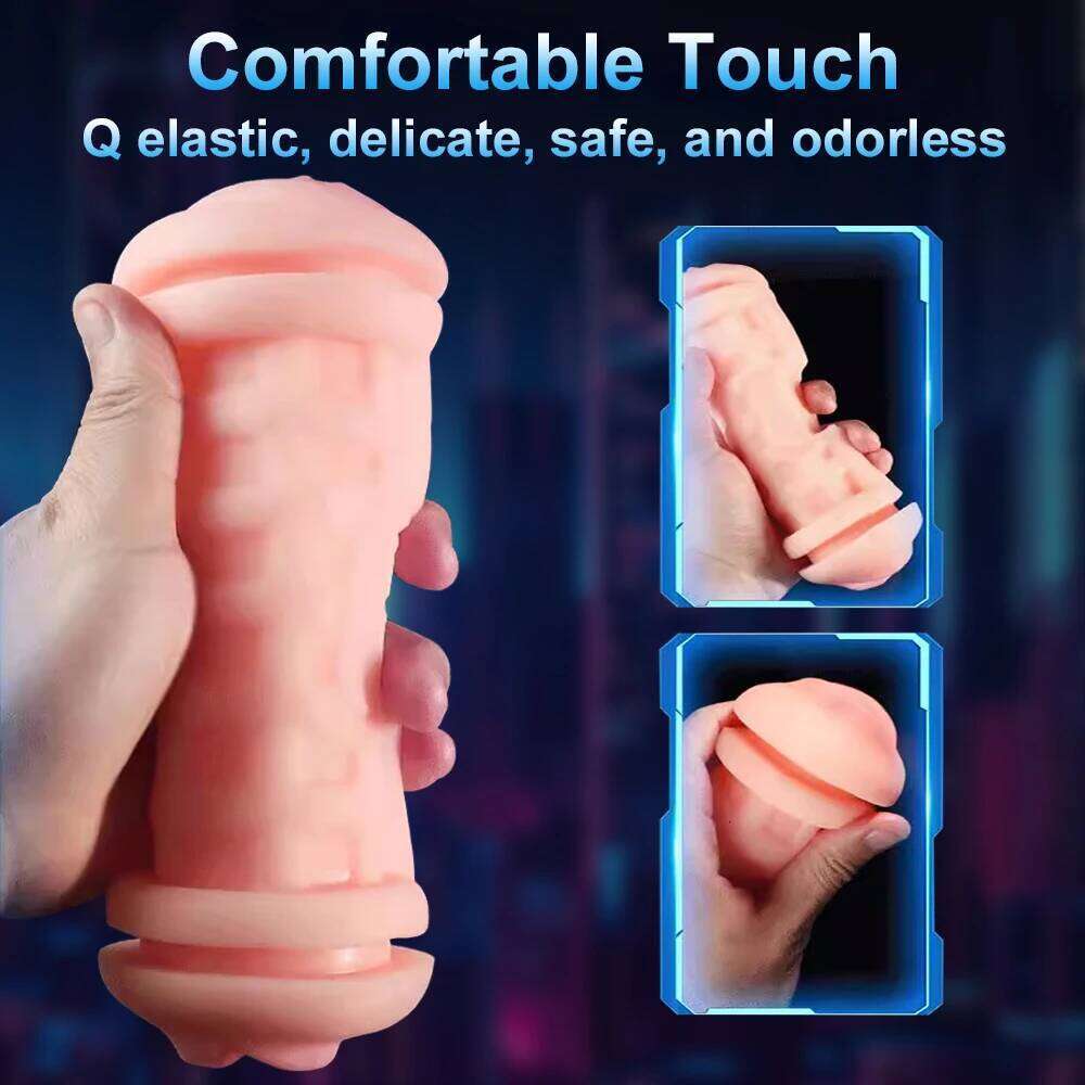 2 IN 1 Automatic Double Headed Masturbators Cup Male Vaginas Vacuum Pocket Pussy Training Extension Sex machine For Adult Men W260305
