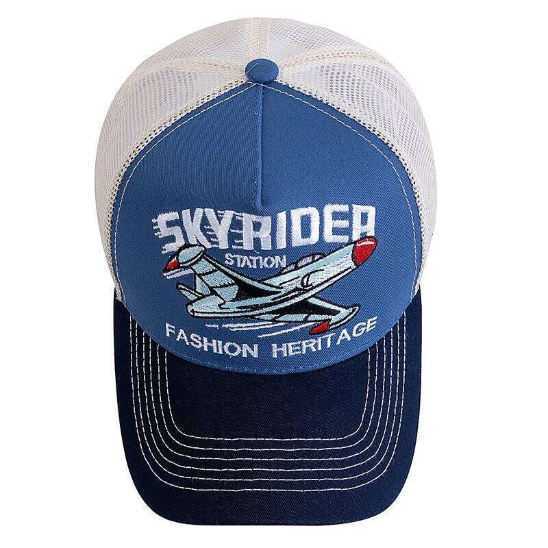 Hot Sale Breathable Mesh Outdoor Baseball Men Women SKY RIDER Embroidered Pattern Snapback Trucker Hat Cap Y260304