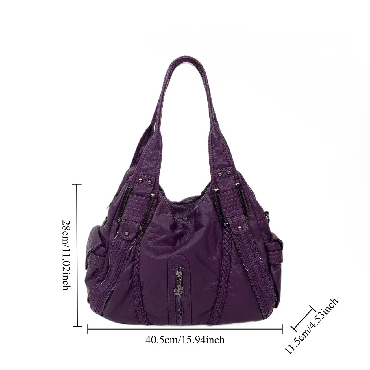 Ladies street Y2K personalized punk vintage tote bag with large capacity and multiple pockets vintage crossbody handbag 260306