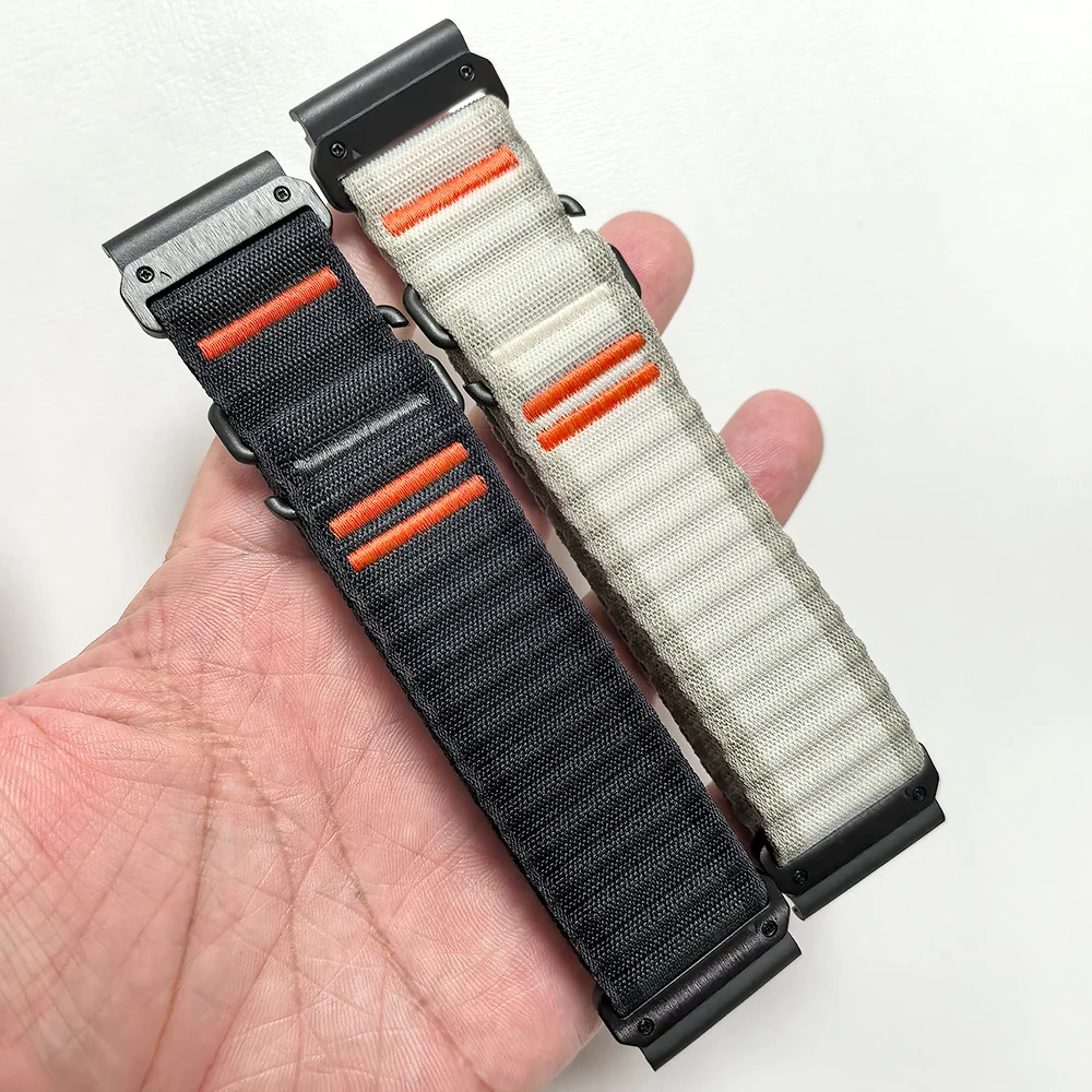 QuickFit 26mm 22mm Nylon Strap For Garmin 8 Pro 51mm AMOLED/MicroLED 8 47mm 7 7X Pro Solar 6 6X Watch Band Bracelet 260304
