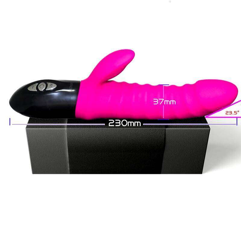 Leten Silicone Thrusting Vibrator with Heating Function, Electromagnetic Pulse Dildo Wand ,Sex Toys for Women Orgasm Pleasure W260305
