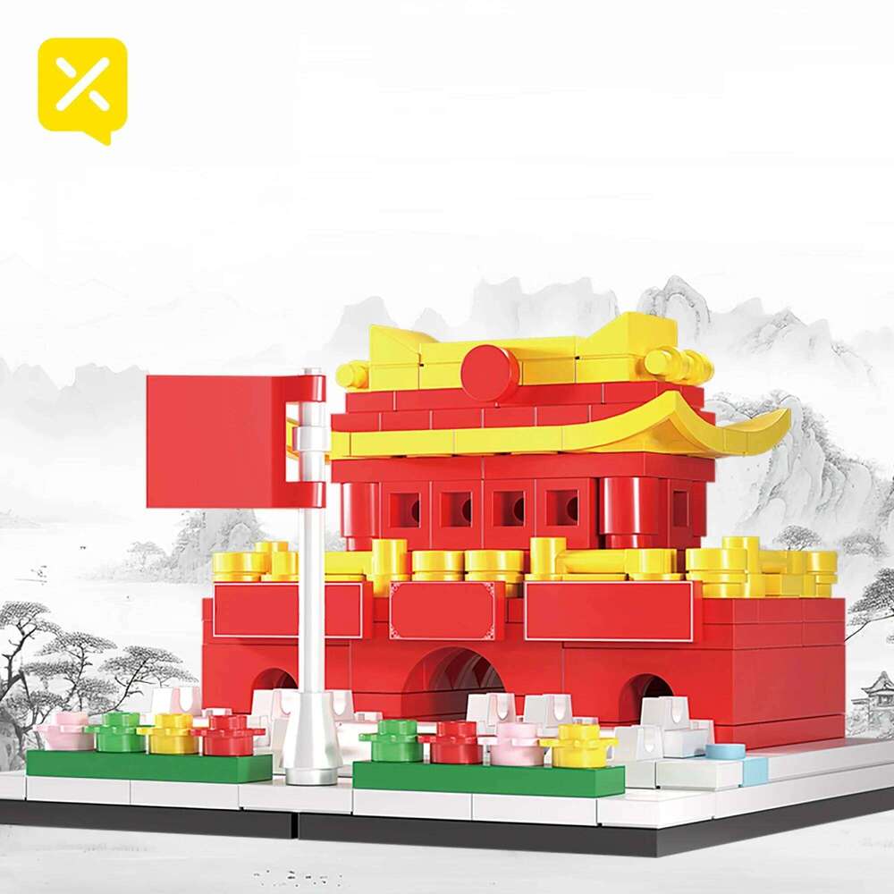 209PCS China Architecture Building Blocks Yellow Crane Tower City Historical Children Assemble Brick Toys Kids Gift Z260305