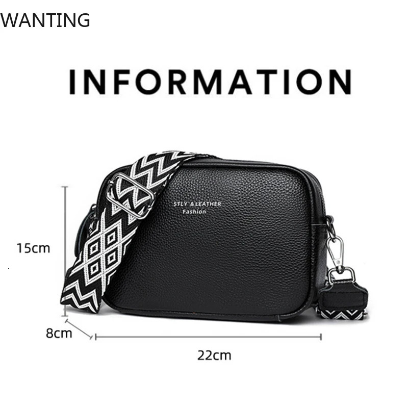 Cowhide Womens Bags 2025 Genuine Leather Women Crossbody Shoulder Female Messenger Handbag 260227