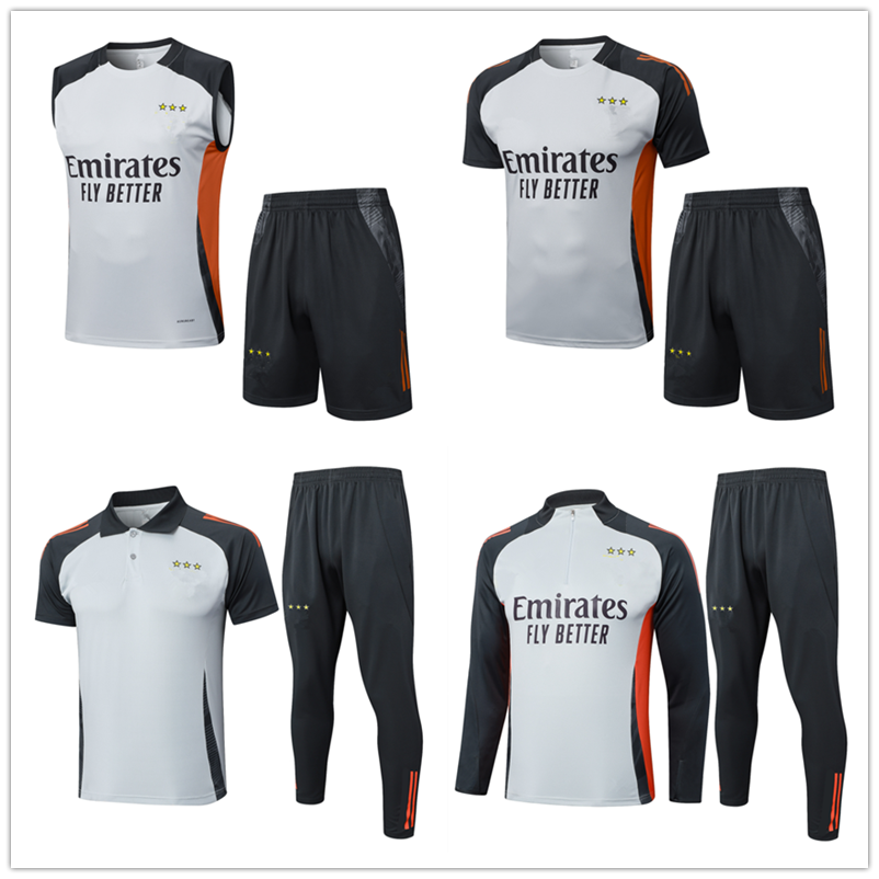25 26 Benfica football half pull training suit 2025 short sleeved shorts pants football sportswear summer sleeveless shirt set