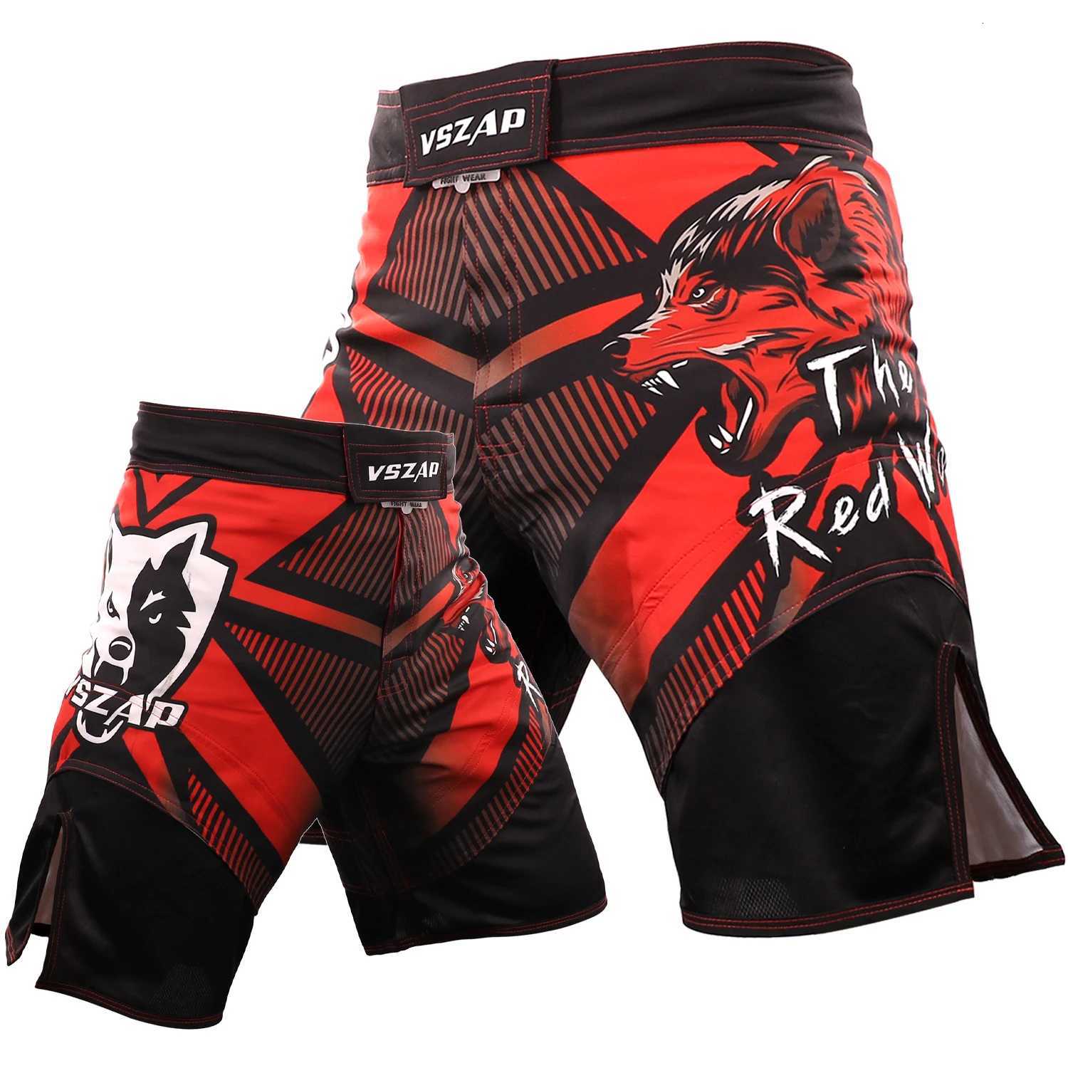 VSZAP Sports Casual Running Mens Large Size Wear-resistant American Fighting Jiu-Jitsu Training Boxing Muay Thai Shorts X260306