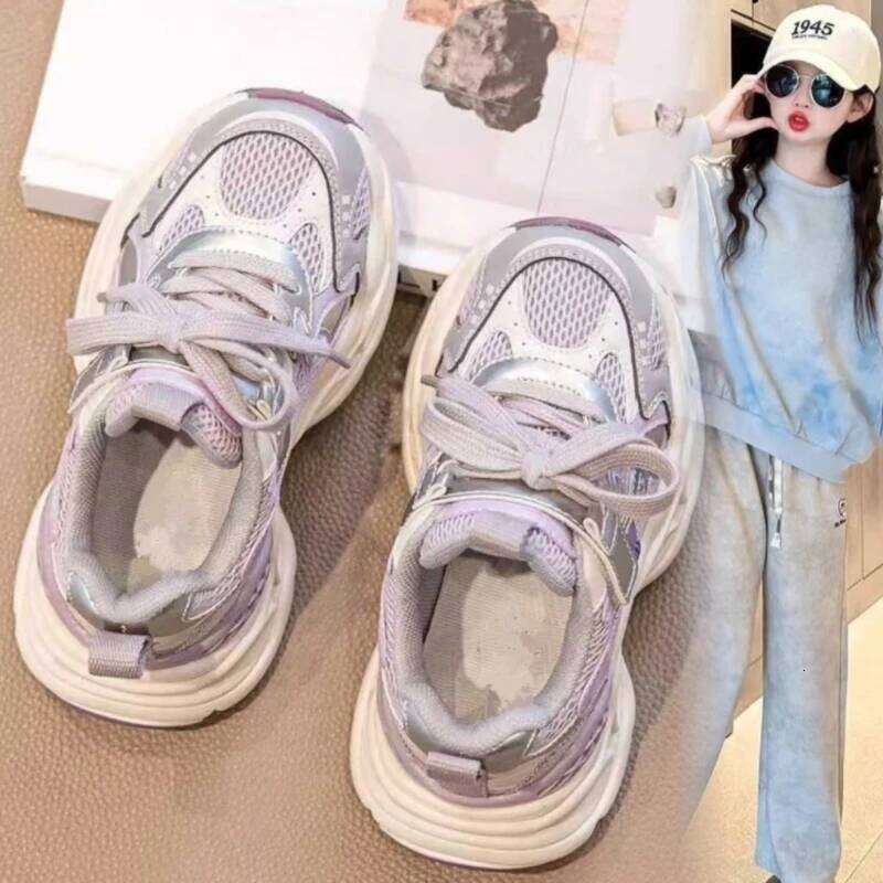 Children Casual Shoes for Girls Boys Autumn New Fashion Korean Style Soft Bottom Anti-slippery Versatile Outside Sneakers 26Y0304