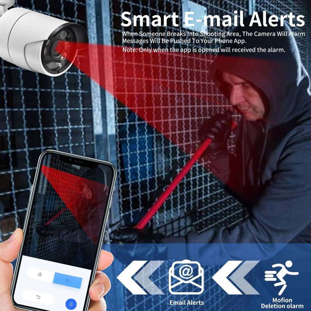 Gadinan Smart IP 4K 8MP 5MP 4MP PoE Outdoor Color Night Vision Audio Bullet Camera Featured with Humanoid Detection 26W0306