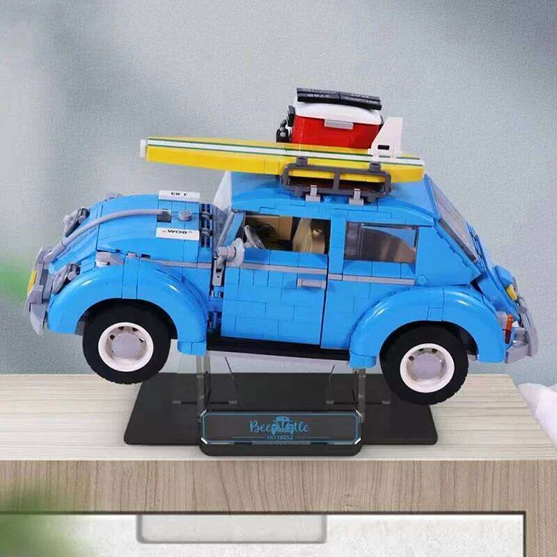 1167PCS Technical Creative Retro Blue Beetle Car Building Blocks Assemble Bricks Camper Vehicle Toy Gift For Children Kids Z260305