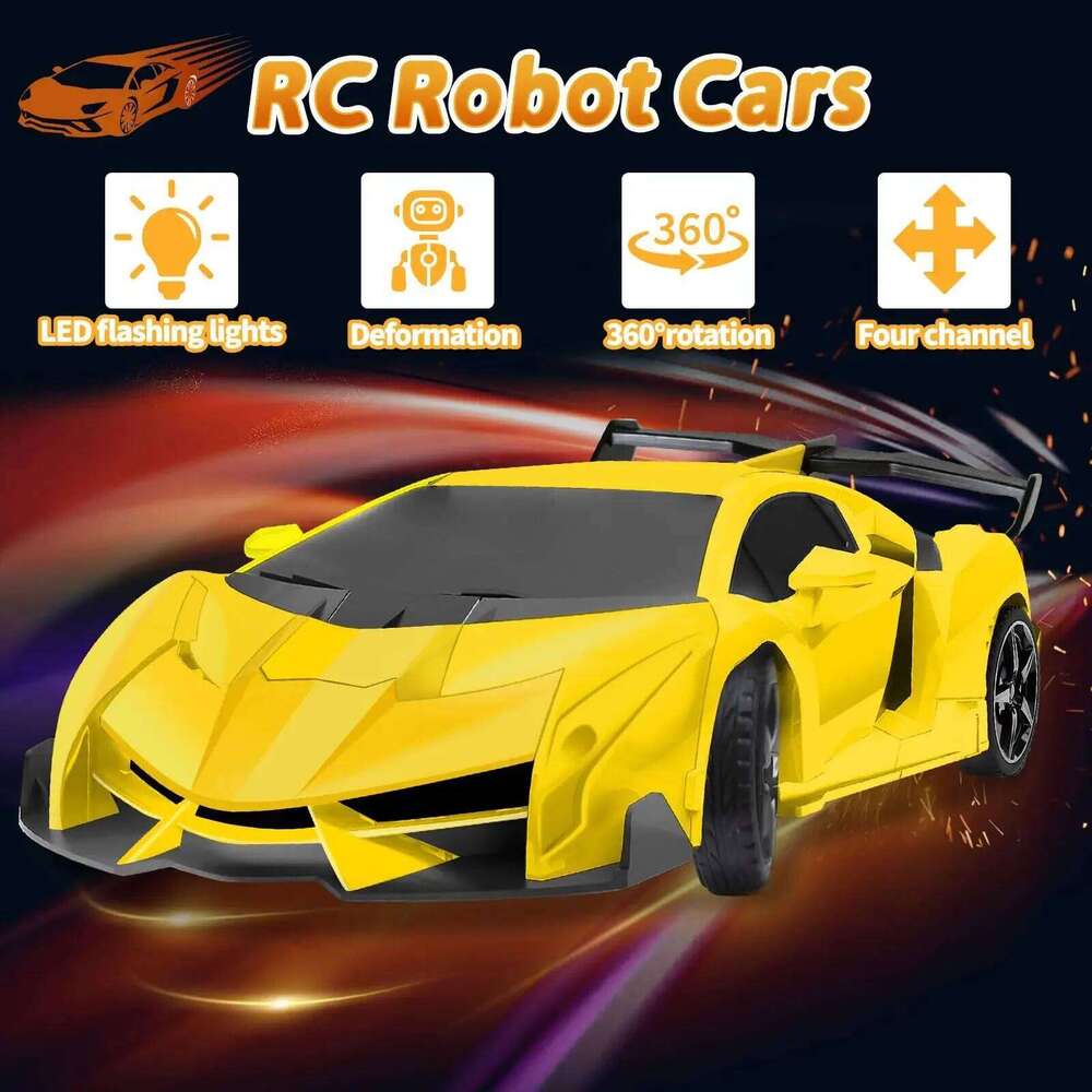 Remote deformable robot car, racing toys, mini remote control car model, gifts for children C260305