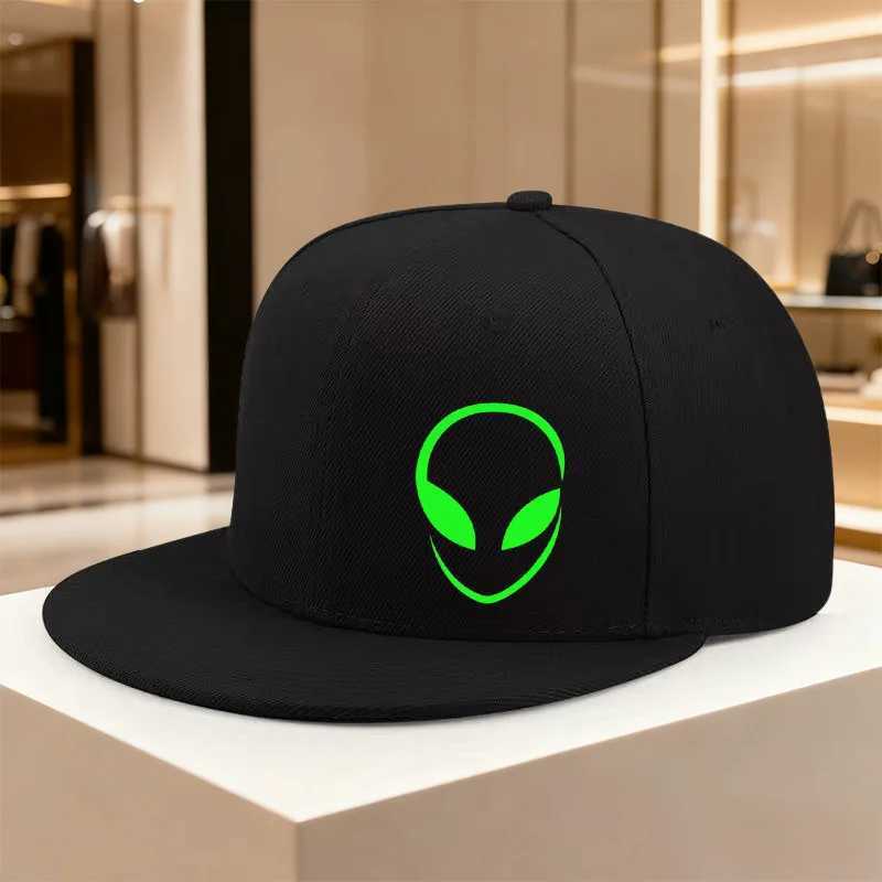 Alien Head Graphic Baseball Cap Unisex Adjustable Cotton Hip Hop Hat Casual Sport S260306
