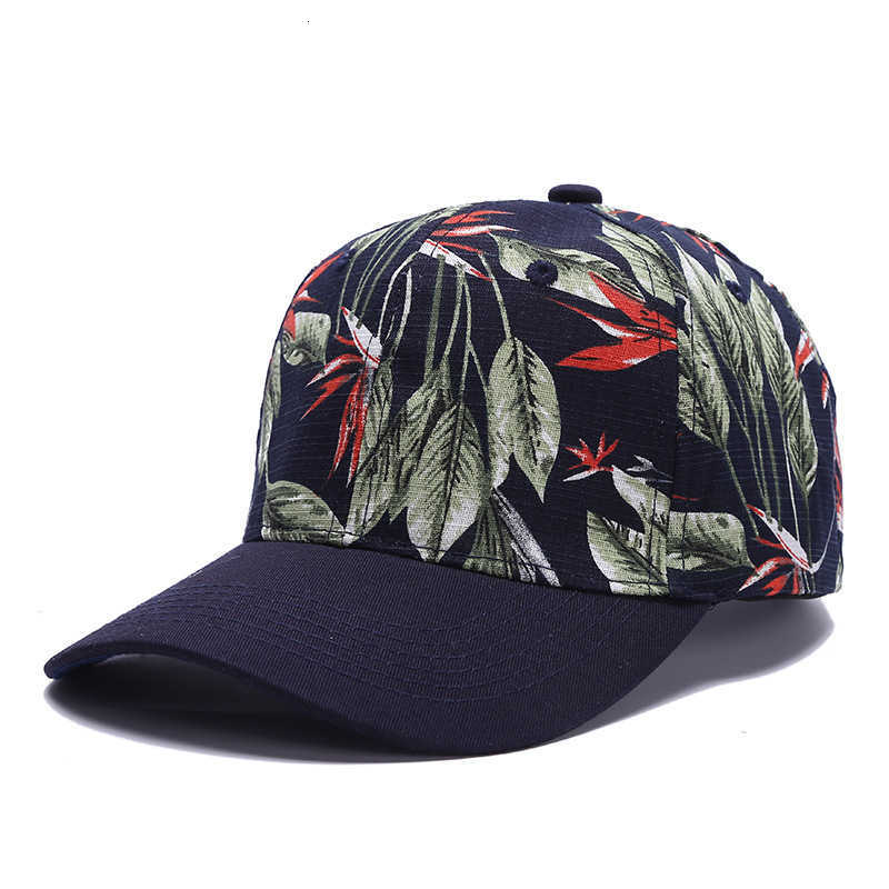 Korean-style unisex floral baseball cap outdoor printed sun hat fashionable duckbill cap sun protection hat S260306