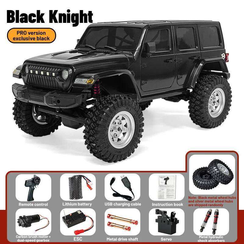 JJRC 8801 Upgraded PR0 Exclusive Black Samurai 1/18 full proportional 4WD suspension off-road car Model C260305