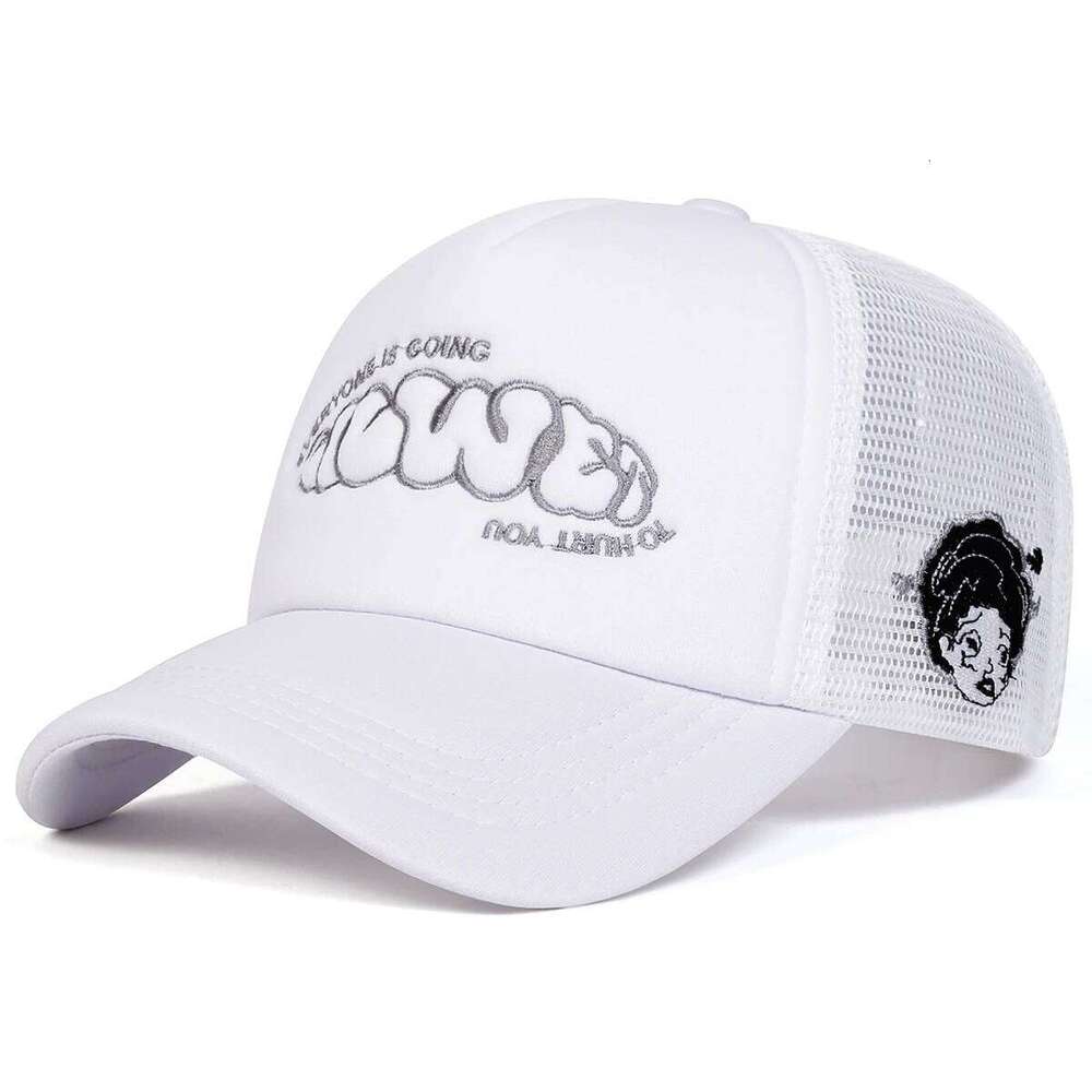 Unisex EVERYONE IS GOING Embroidery Baseball Net Caps Spring and Summer Outdoor Adjustable Casual Hats Hip Hop Sunscreen Hat Y260304