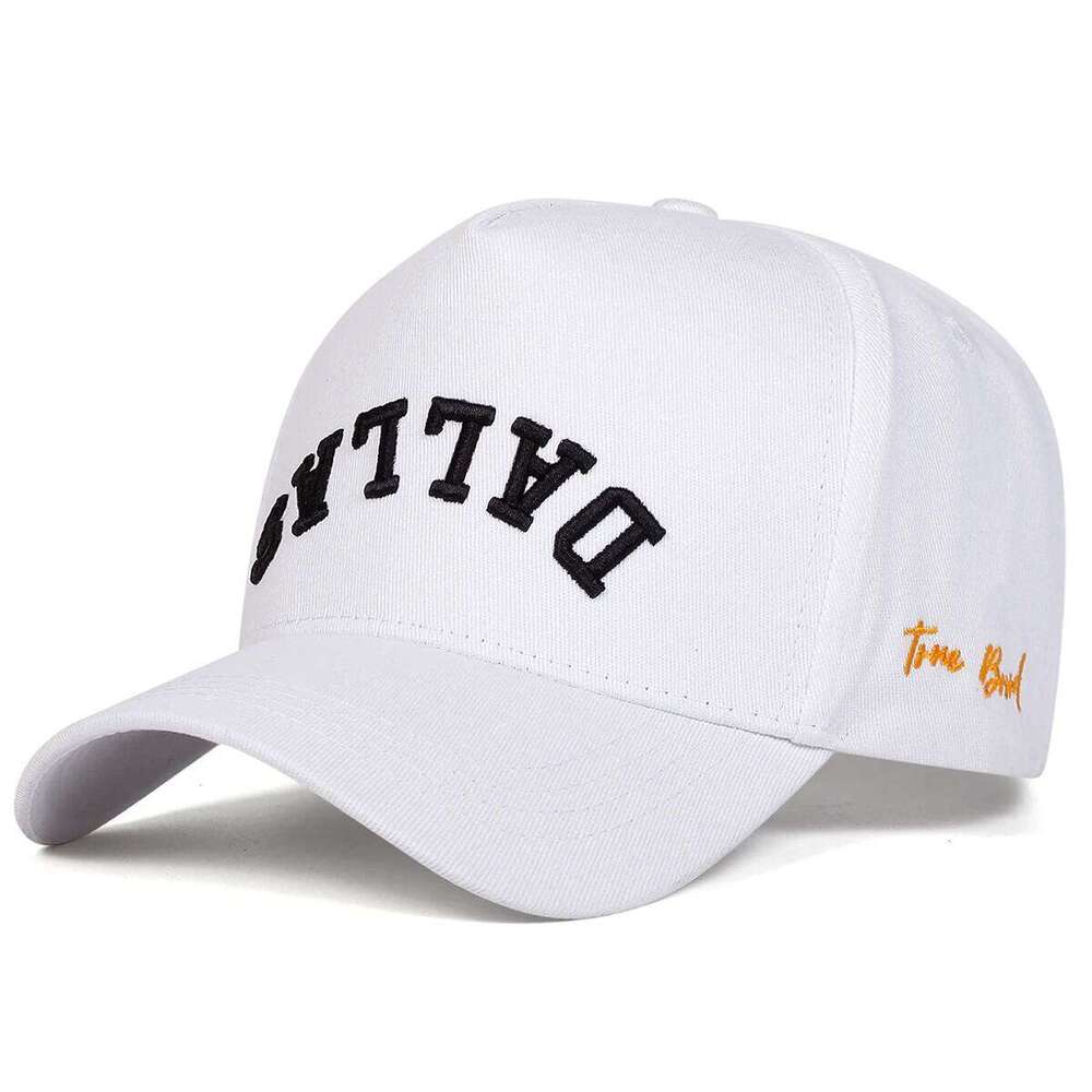 Unisex DALLAS Letter Embroidery Baseball Caps Adjustable Casual Hats Spring and Autumn Outdoor Sunscreen Hat Y260304