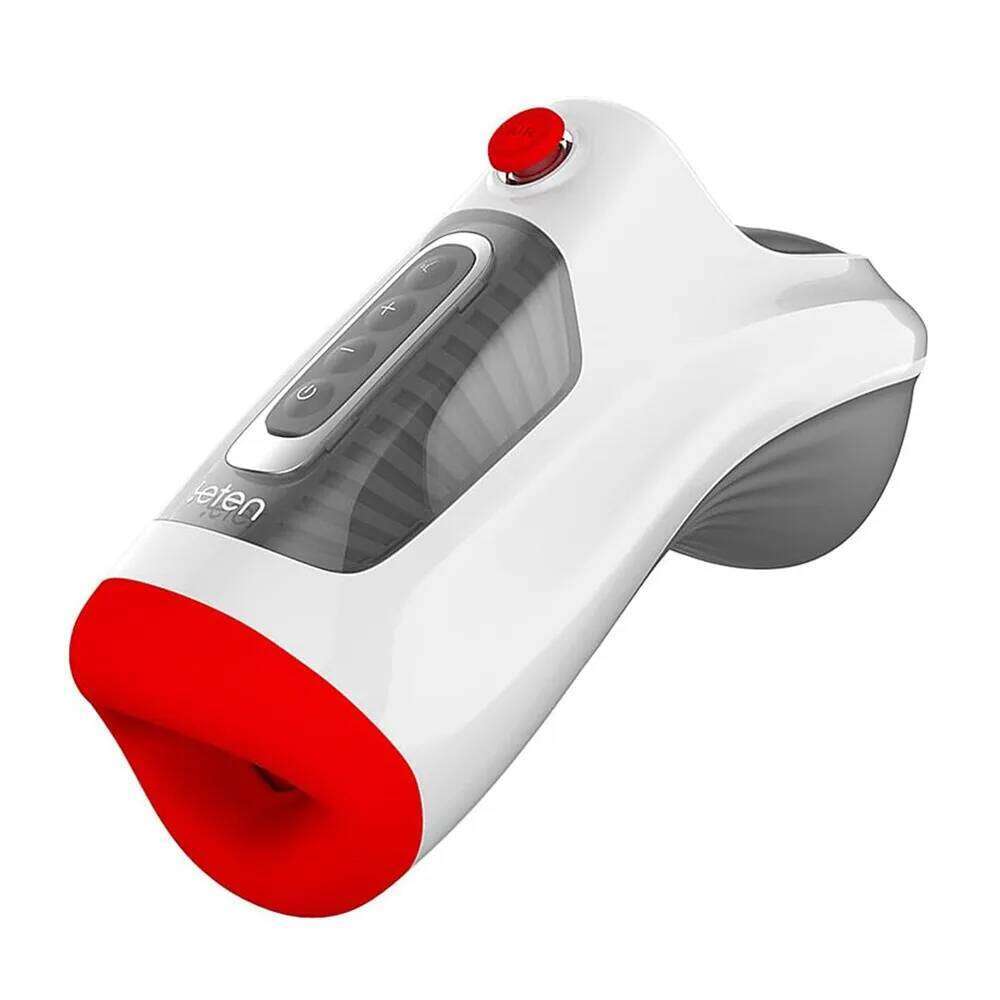 Leten Sucker Sex Toy for Men Air-Controlled Sucking and Tongue Licking Stimulation with One-Click Explosion W260305