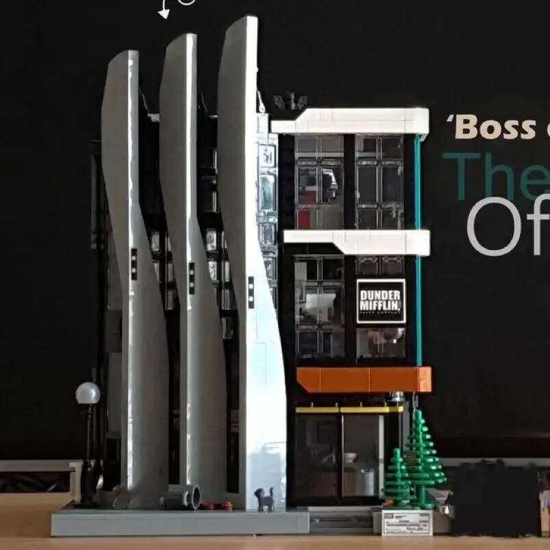 MOC-129253 Creative The Office 'Boss on top' Modular City Architecture Building Blocks Model Street View Bricks Set Kid Toy Gift Z260306