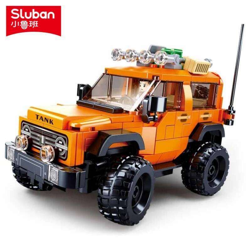 Sluban 302PCS Urban Tank SUV Car Building Blocks Sets Go-anywhere Vehicle Model Bricks Educational Toys for Children Z260305