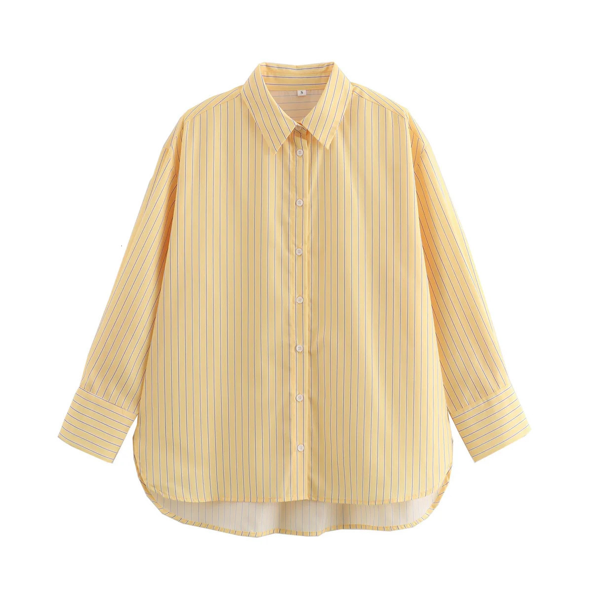 Womens Long Sleeve Blouse Casual Loose Button up Y2K Korean Style Top Blusas Mujer Fashion Inszartrafs Woman Shirt Blouses 260306