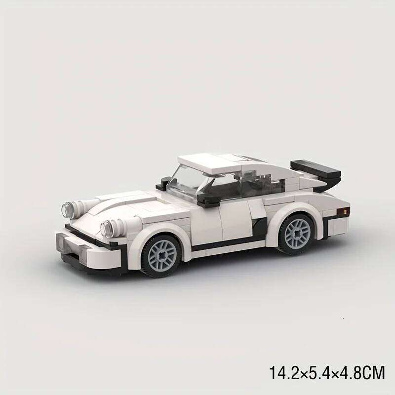 Porsche 911 Turbo building block model, suitable for desktop decoration, with moderate assembly difficulty Z260305