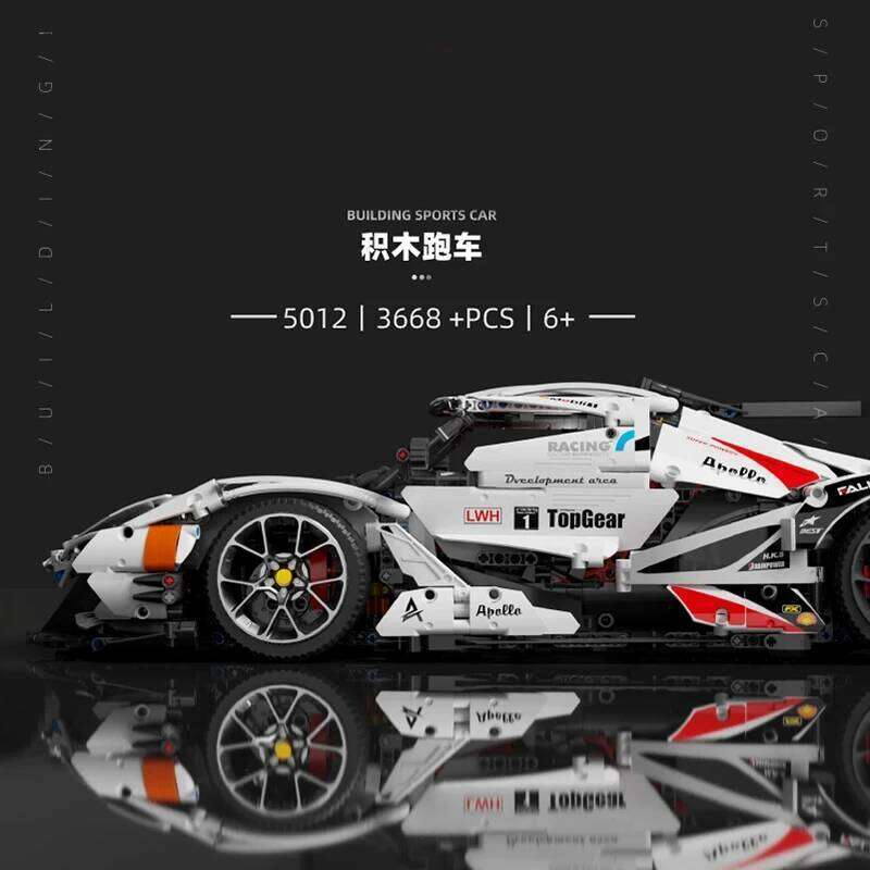 Apollo Super Building Blocks City Racing Sports Car Classic Model Bricks Home Decoration Puzzle Toys For Kids Holiday Gifts Z260305