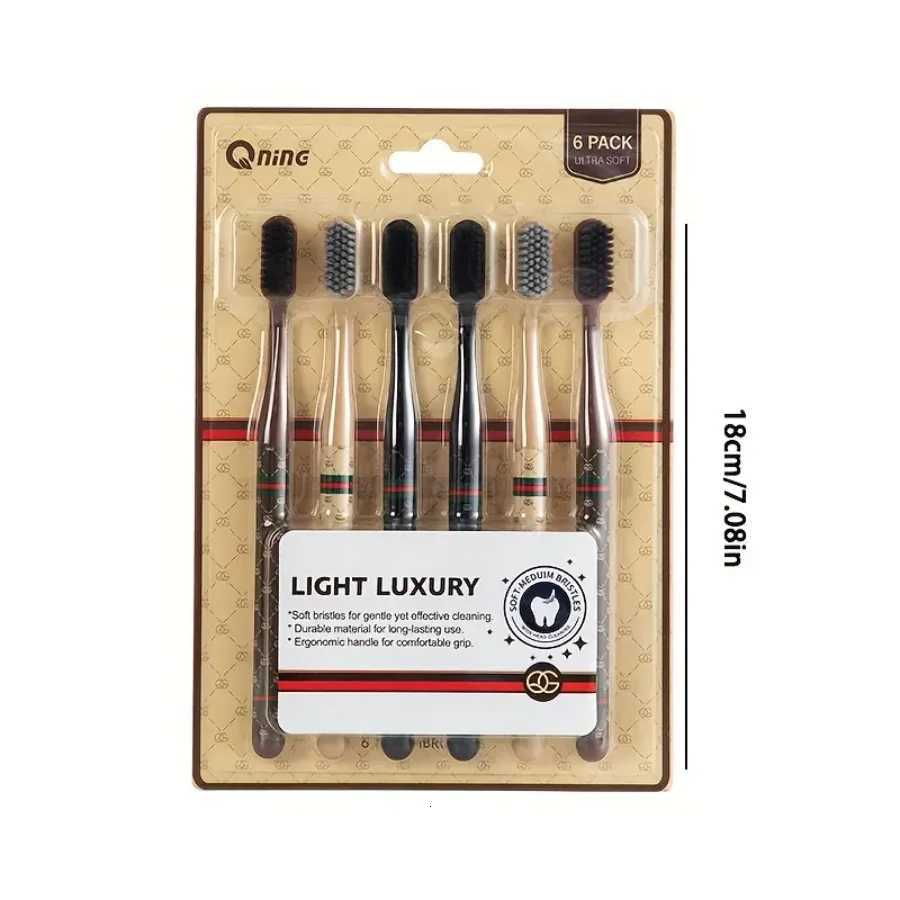This 6-pack of family toothbrushes features soft, ultra-fine bristles and a wide head, making it the perfect household set for couples and everyday us