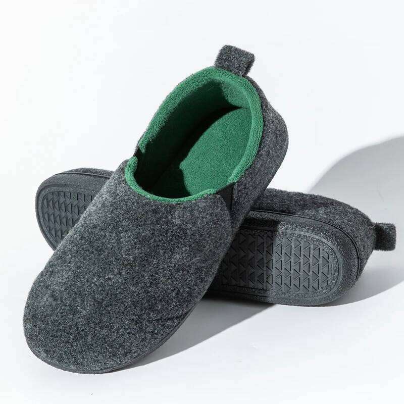 Litfun Winter Cotton Indoor Warm Fur Fluffy Men Casual Slippers Outdoor Antiskid High Quality Fuzzy House Shoes