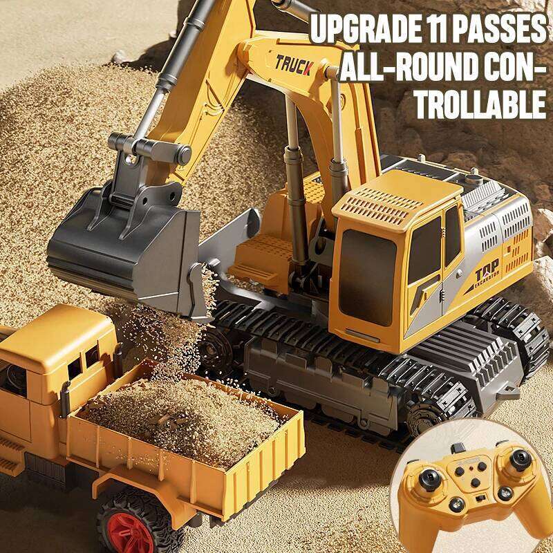 Large alloy remote control excavator toy car, little boy electric excavator, car engineering vehicle, children's shovel C260305