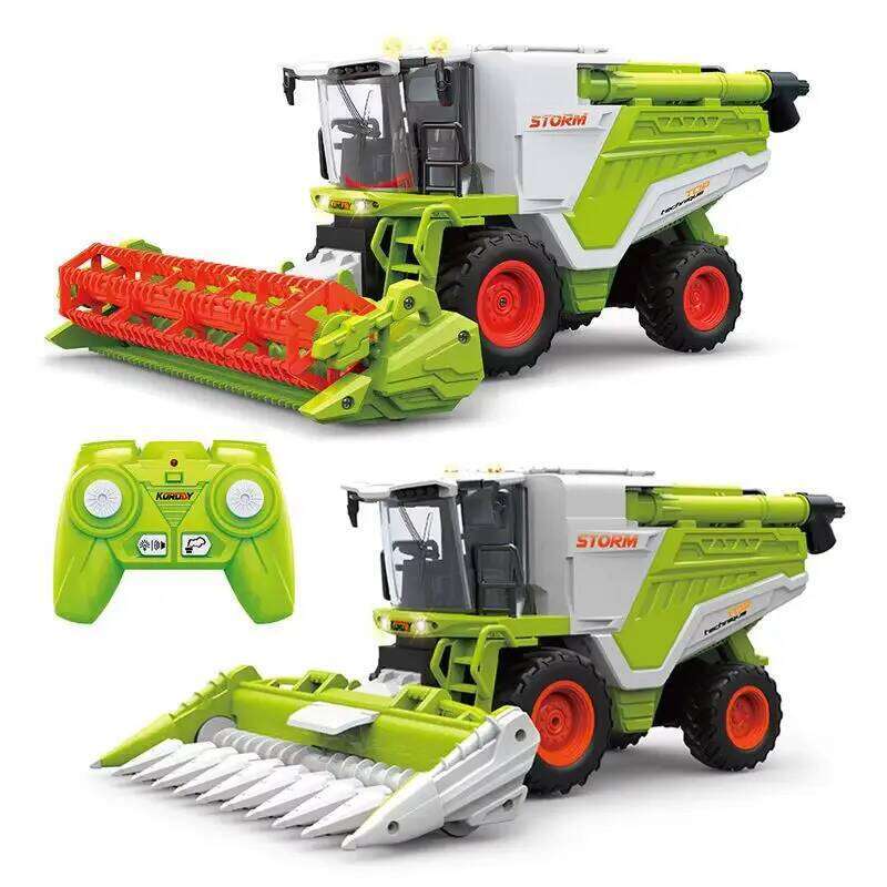 New In Stock Electric Remote Control Harvester Agricultural Spray Tractor Engineering Vehicle Toy Simulation Agricultura C260305
