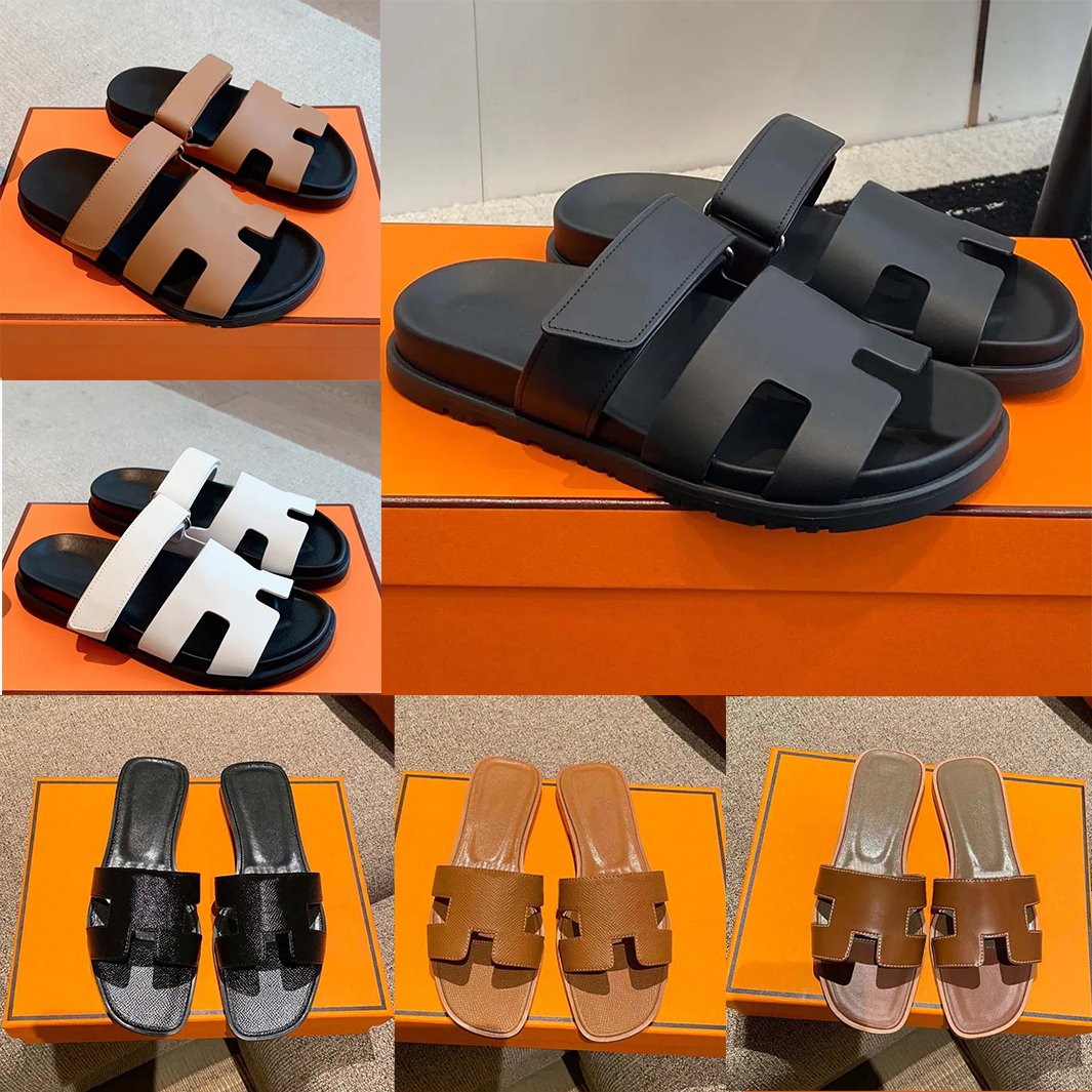 Designer Sandals O 'Blue Sandals Quality Slippers Luxury Outdoor leisure Resort Beach flats Leather slippers Season Classic Sandals Sizes 35-44 10AA