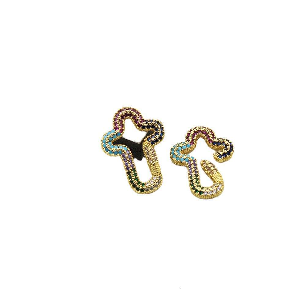 Cross-Border New Hot-Selling Electroplated Micro-Inlaid Semi-Finished Cuban Chain Necklace Pendant Manufacturer Wholesale High Quality/Piece