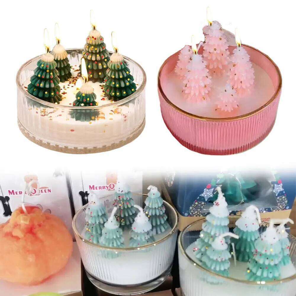 Scented Decorations Aromatherapy Candle Christmas Tree Cedar Forest Candles Xmas Gifts W260304 W260305