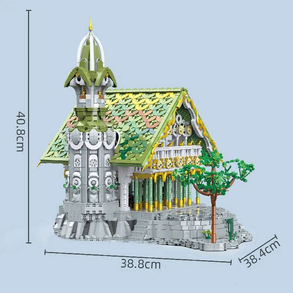 4155Pcs The Hall of Waterfront Blocks Toys Medieval Architecture Model Building Sets Collectible Ideas Gifts for Adults Z260306