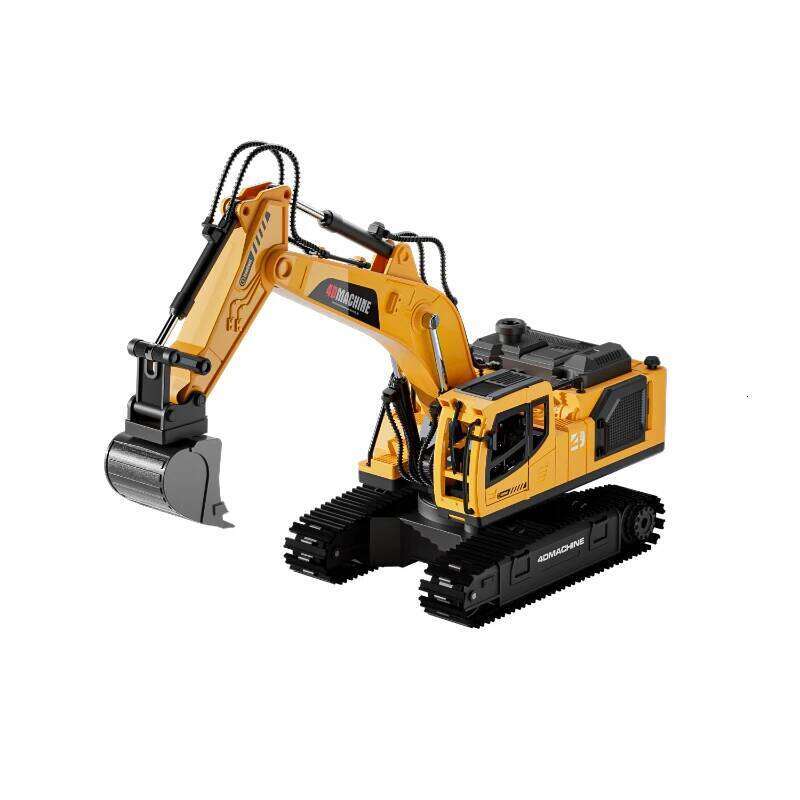 New 1/16 RC Excavator Truck Alloy 12CH Engineering Vehicle Sound Lighting 360 Degree Rotation Car Kids Toys Boy Birthday Gift C260305