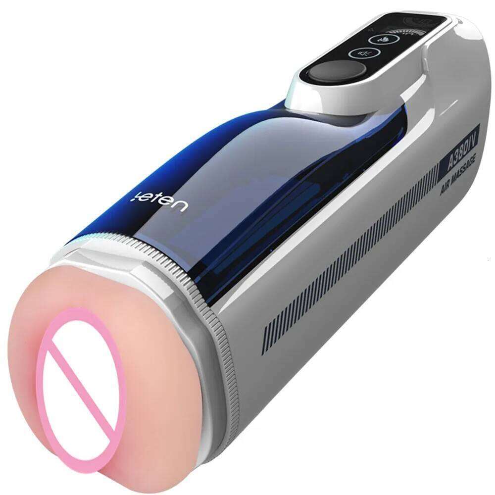 Heating Moaning Machine For Man Masturbation A380 IV Automatic Piston Telescopic Male Masturbator Adult Sex Toys W260305