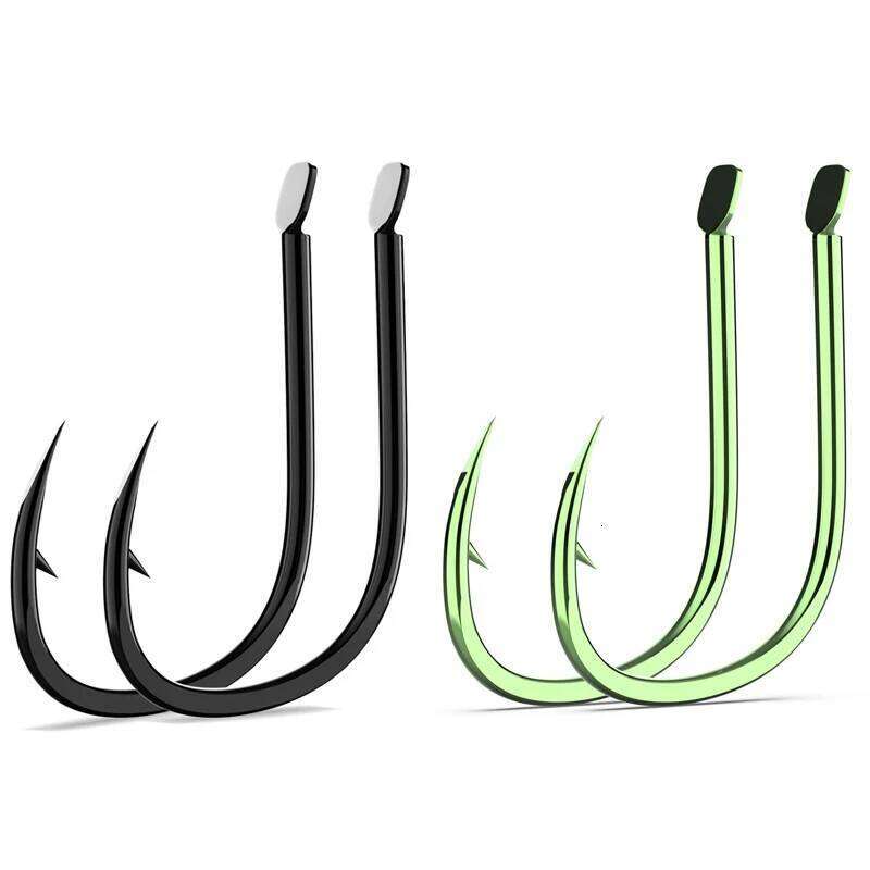 New 50Pcs/Box ISEAMA High-Carbon Steel Red Hooks From Japan 1#-10# Blue Barbed Fishhook for Carp Fishing Accessories S260305