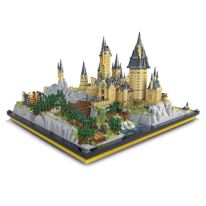 MOC Movie Large Castle Series Magic School Wizardry Street View Modular Architecture Building Blocks Model Kids Toys Boys Gifts Z260306