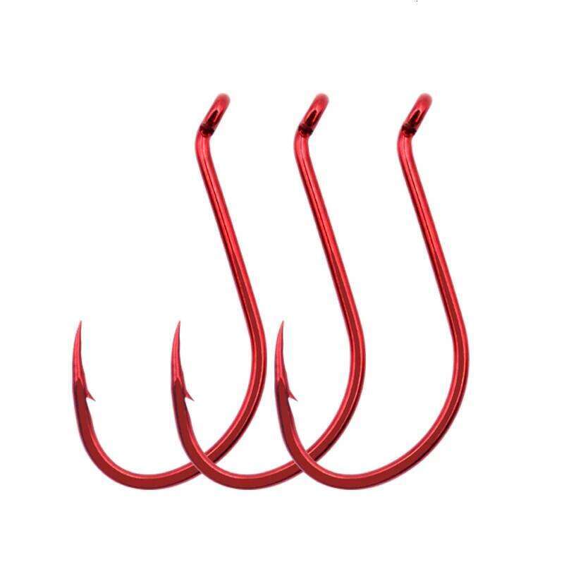 ZYZ 8~28Pcs Red Octopus Beak High Carbon Steel 11 Sizes Sea Fishing BKK Hooks Sharp Circle Fishhooks Tackle S260305