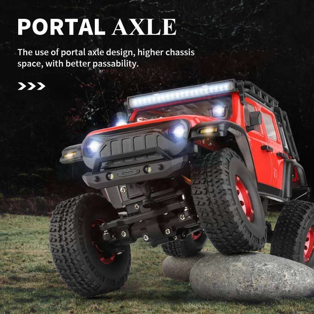 Wltoys 2428 1:24 Mini RC Car 2.4G With LED Lights 4WD Off-Road Electric Crawler Vehicle Remote Control Truck Toy for Children C260305